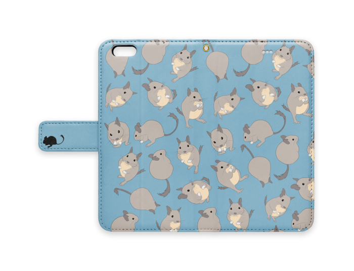 手帳型iPhoneケース - iPhone6 Plus - ブルー
