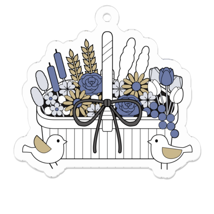 アクリルキーホルダーA　クリア　50 x 50 (mm)