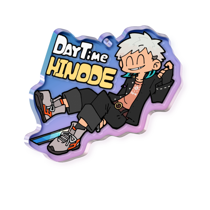 オーロラアクリルキーホルダー - 50 × 50mm