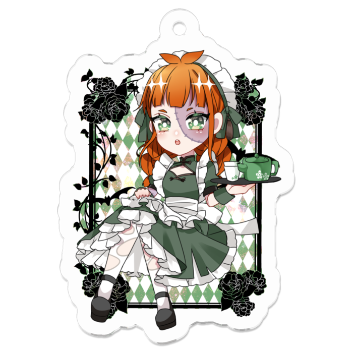 アクリルキーホルダー（コーティング） - 50 x 50 (mm)