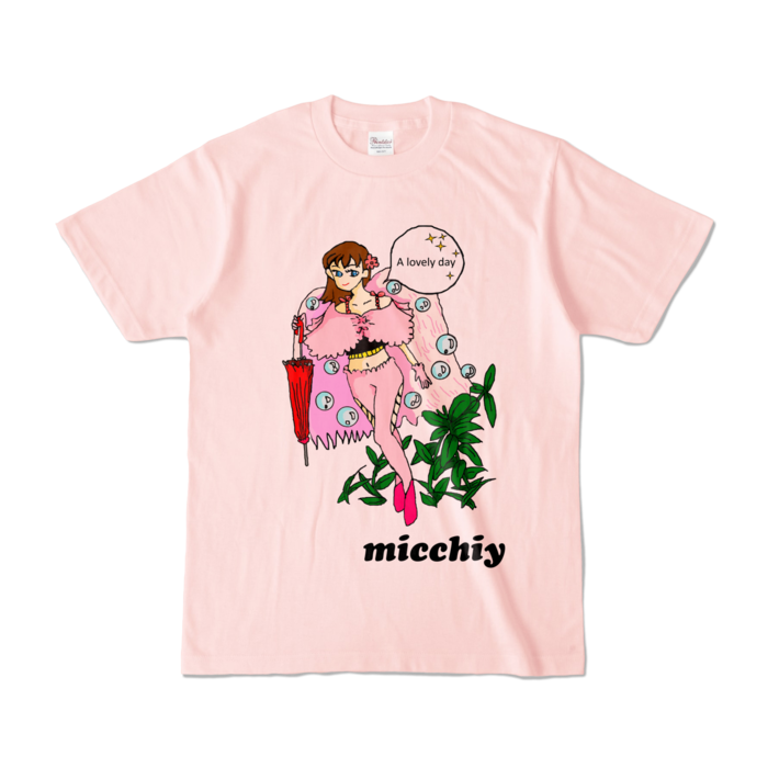 カラーTシャツ - S - ライトピンク