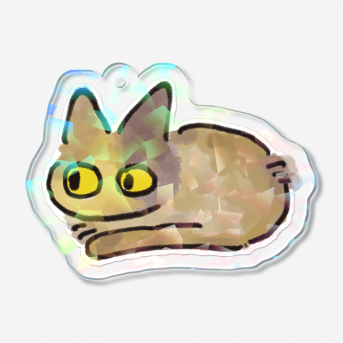 ホログラムアクリルキーホルダー - 50 × 50mm