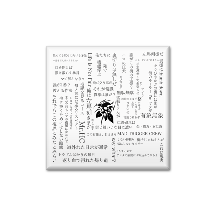 缶バッジ - 四角形40mm
