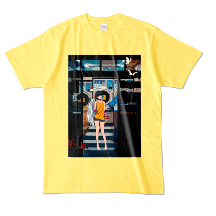 カラーTシャツ - L - イエロー (濃色)