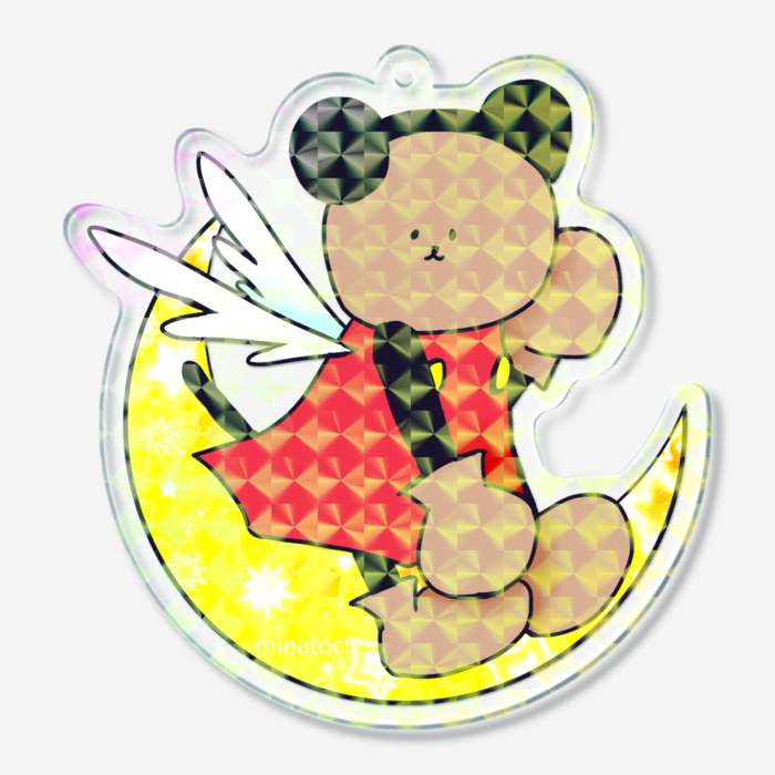 ホログラムアクリルキーホルダー - 70 × 70mm