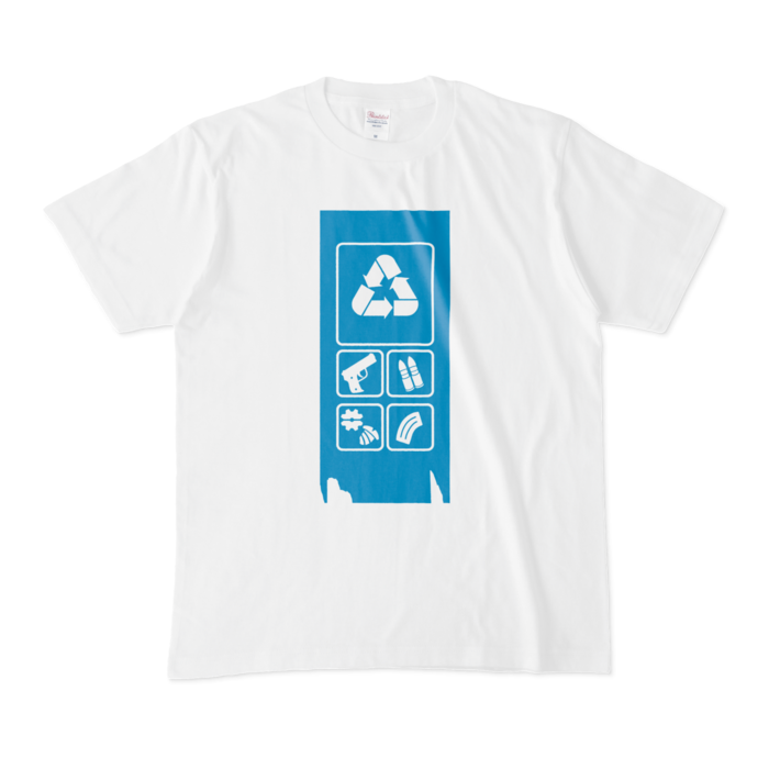Tシャツ - M - 白(カラーロゴ)