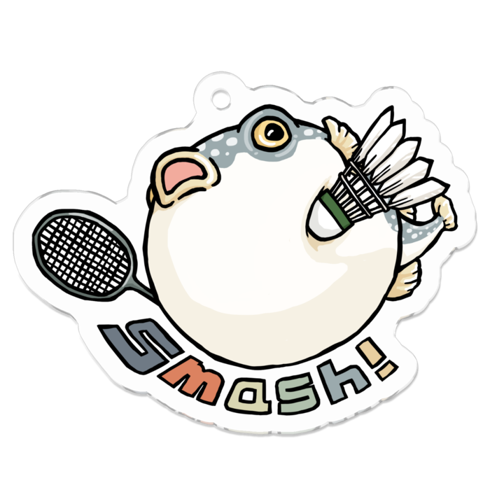 アクリルキーホルダー（コーティング） - 50 x 50 (mm)