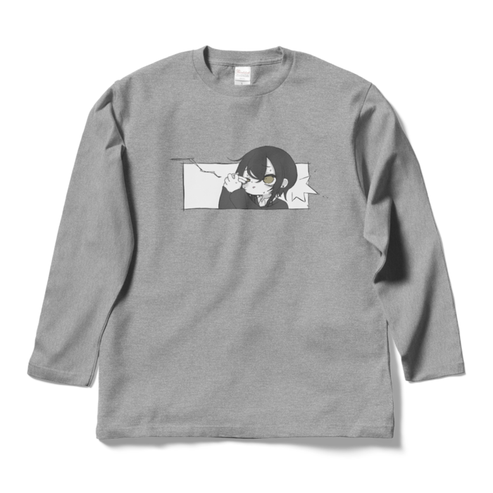 ロングスリーブTシャツ - L - 杢グレー