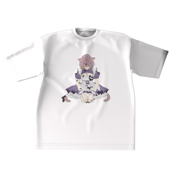 【シンプル】ビッグシルエットTシャツ【白/XL】