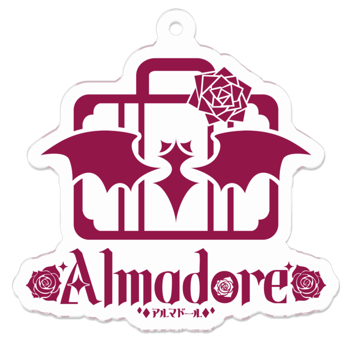 アクリルキーホルダー レッド