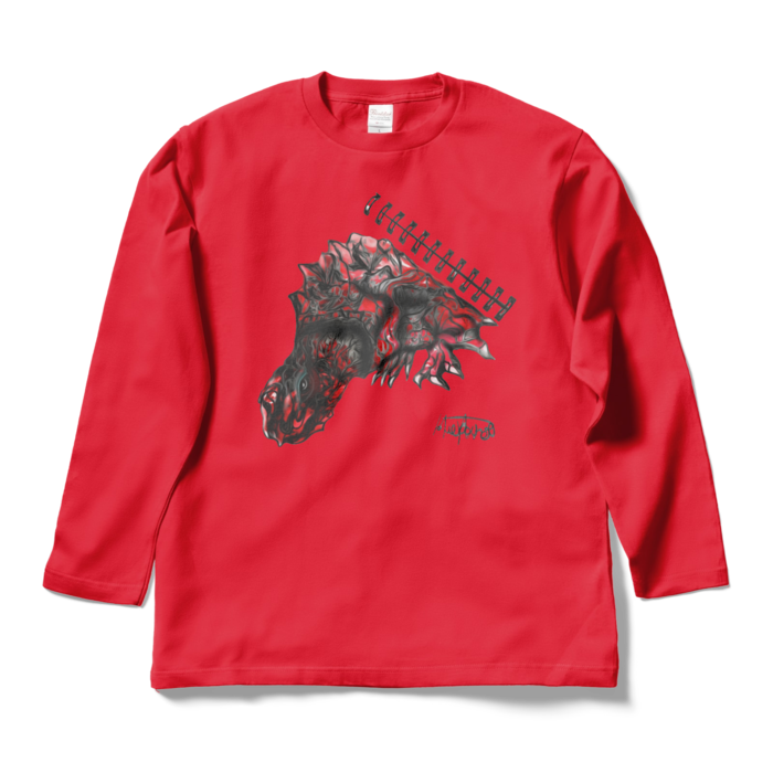 ロングスリーブTシャツ - L - レッド