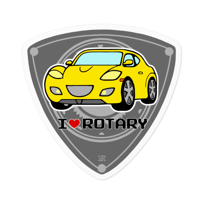 I Rotaryステッカー Rx8 黄色 Life With Cars Booth