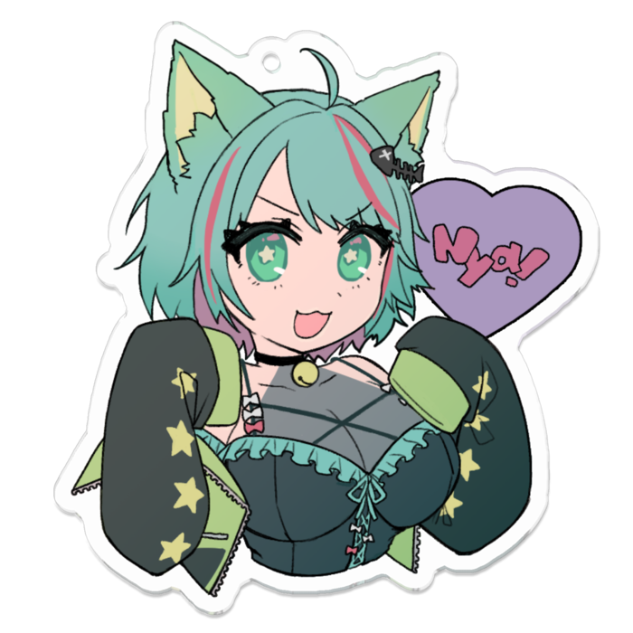 Nya!アクキー - 70 x 70 (mm)