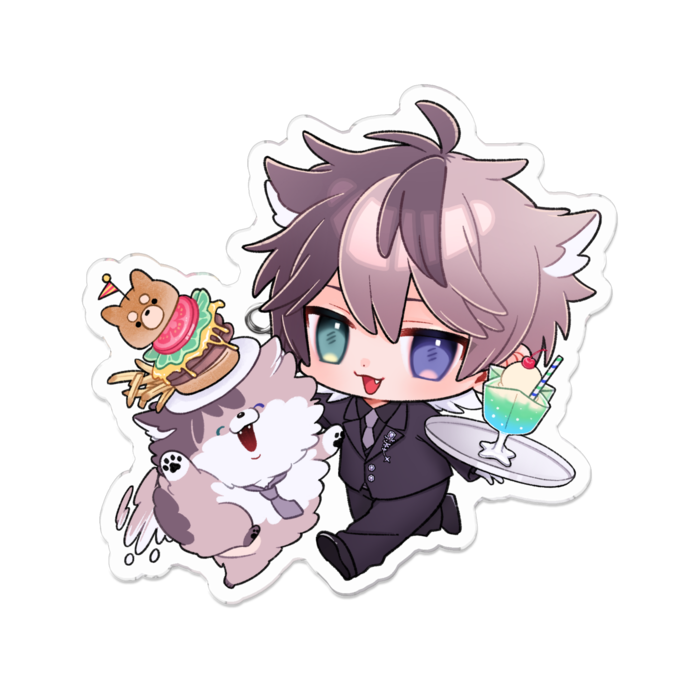 アクリルバッジ - 70 x 70 (mm)