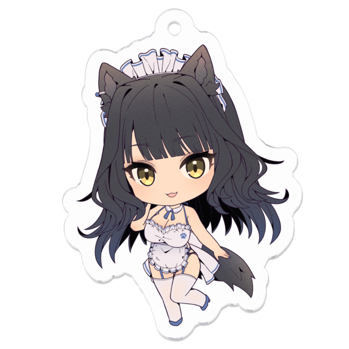 メイド服 (花柄なし) - 50 x 50 (mm)