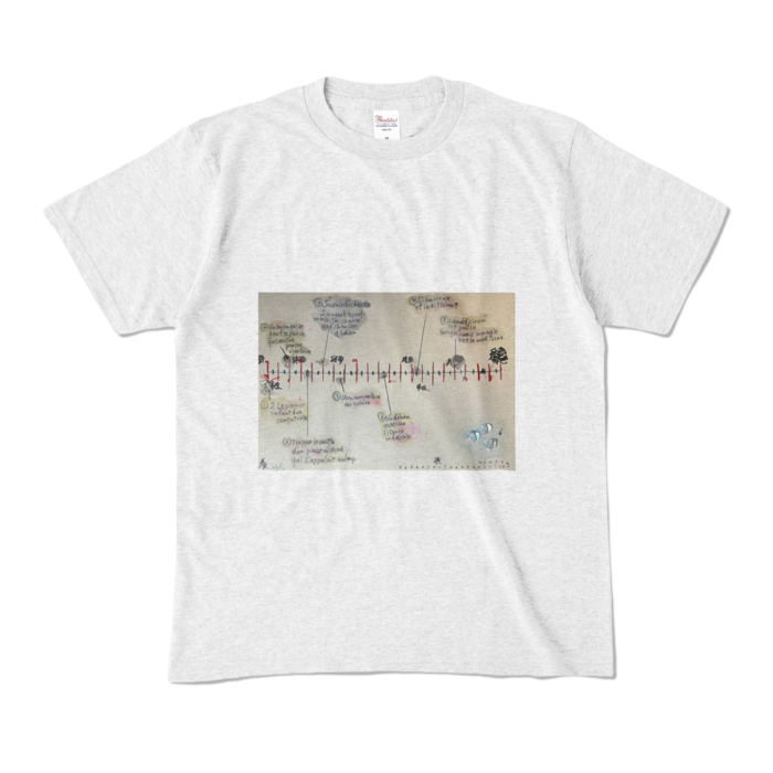 カラーTシャツ - M - アッシュ (淡色)