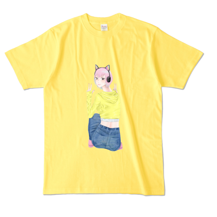 カラーTシャツ - L - イエロー (濃色)