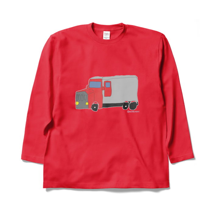 トラックのみver.　ロングスリーブTシャツ - XL - レッド