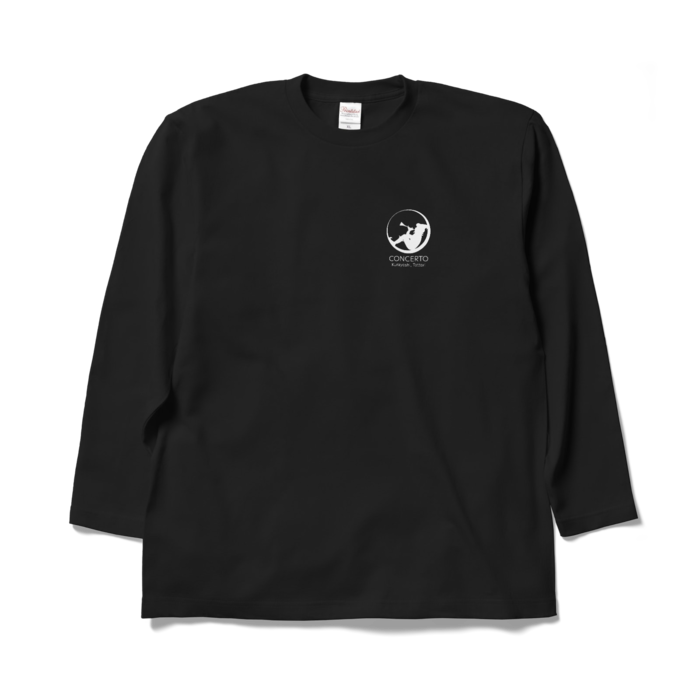 ロゴ長袖Tシャツ-ブラック(XL)
