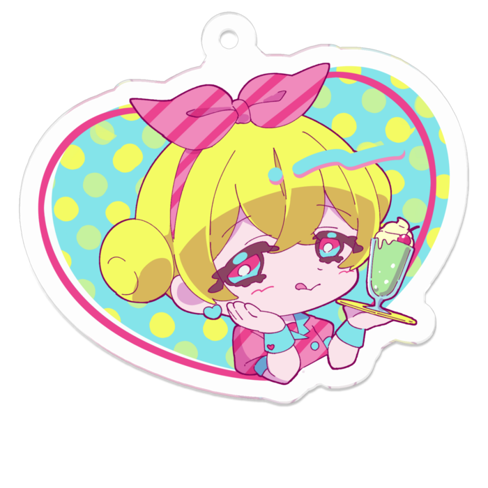 アクリルキーホルダー - 50 x 50 (mm)
