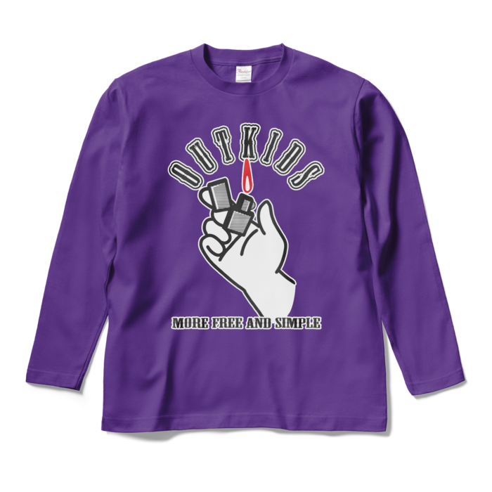 ロングスリーブTシャツ - M - パープル