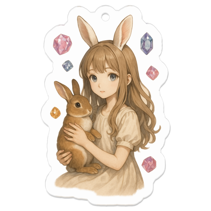 アクリルキーホルダー - 50 x 50 (mm)