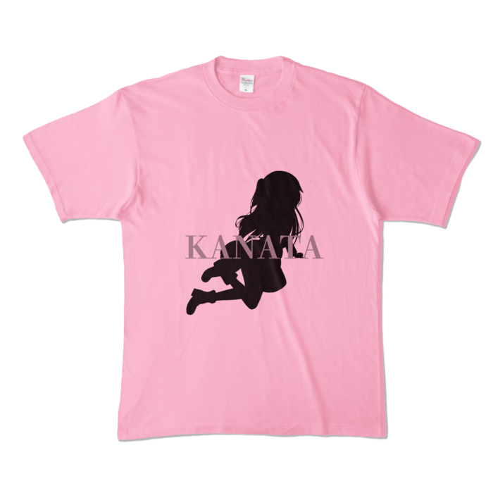 カラーTシャツ - XL - ピーチ (淡色)