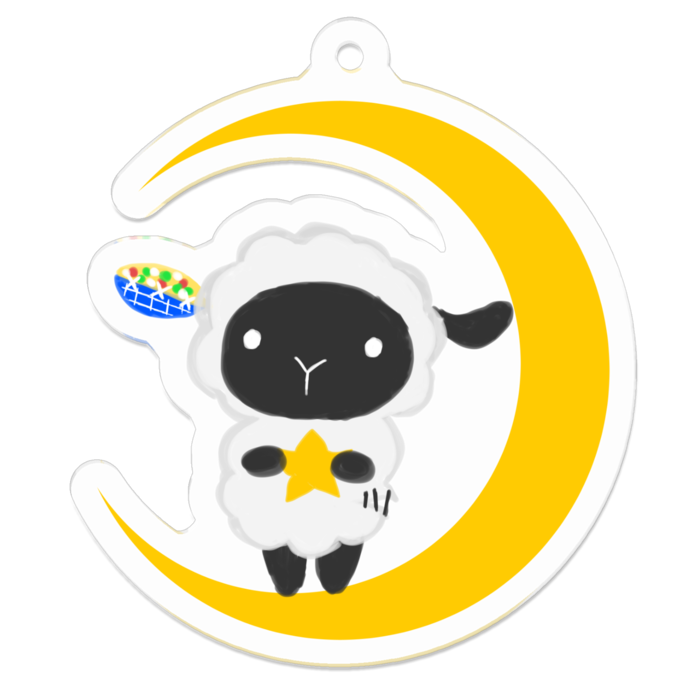 アクリルキーホルダー - 50 x 50 (mm)