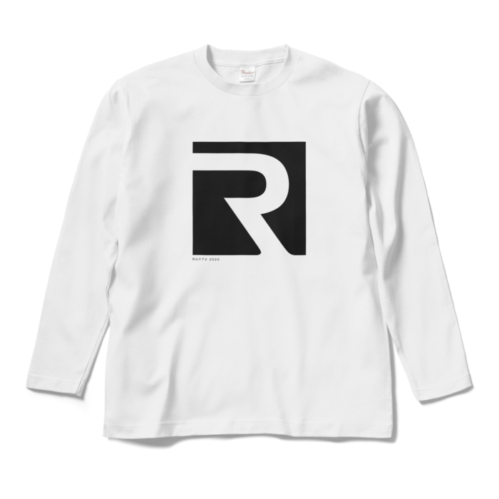 ロングスリーブTシャツ - M - ホワイト(黒)