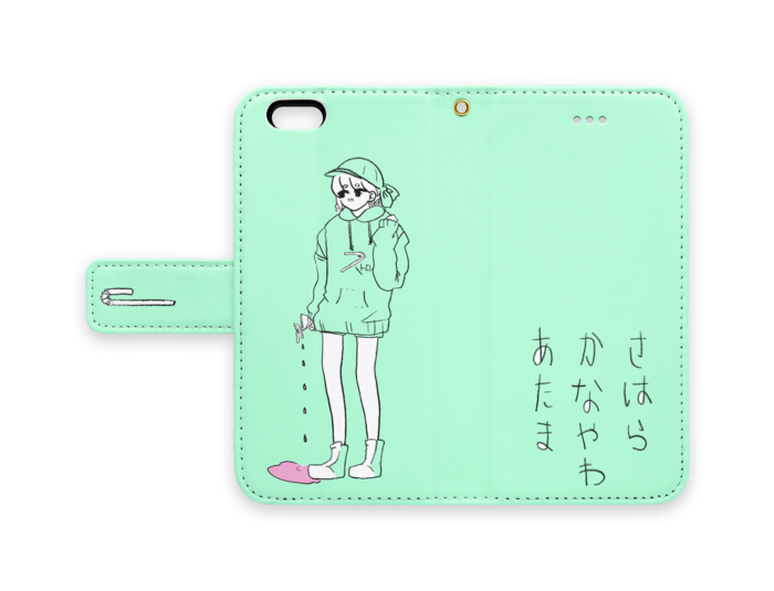 手帳型iPhoneケース - iPhone 6 / 6s - ストラップ穴 あり