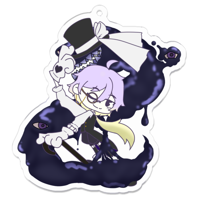 2周年記念アクキー ヴィク×落とし子  70 x 70 mm