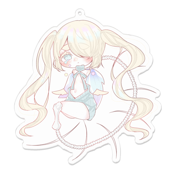 アクリルキーホルダー（コーティング） - 100 x 100 (mm)