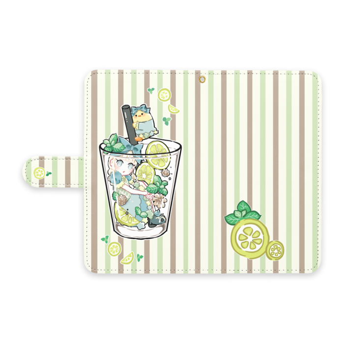 手帳型Androidケース - L - ストラップ穴 あり
