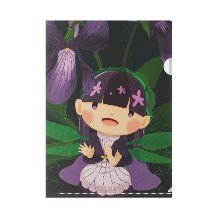 お花の妖精さんクリアファイルa4 繭花壇 Booth店 Booth