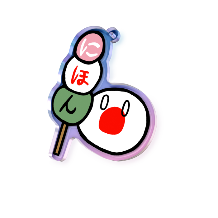 オーロラアクリルキーホルダー - 70 × 70mm