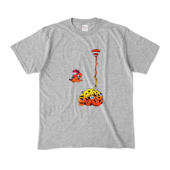 カラーTシャツ - M - 杢グレー (濃色)(1)
