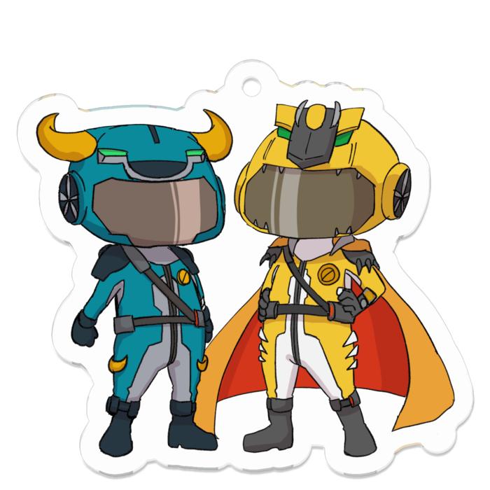 アクリルキーホルダー - 50 x 50 (mm)