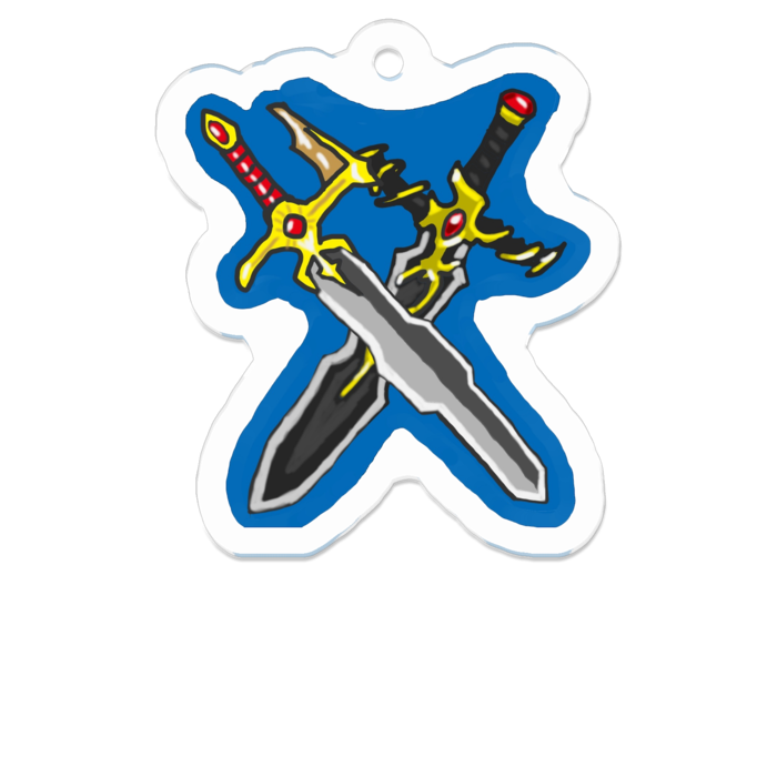 アクリルキーホルダー - 50 x 50 (mm)