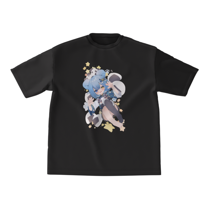 ビッグシルエットTシャツ 熊耳M