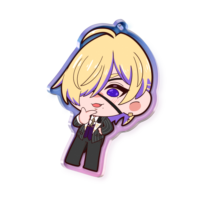 オーロラアクリルキーホルダー - 70 × 70mm