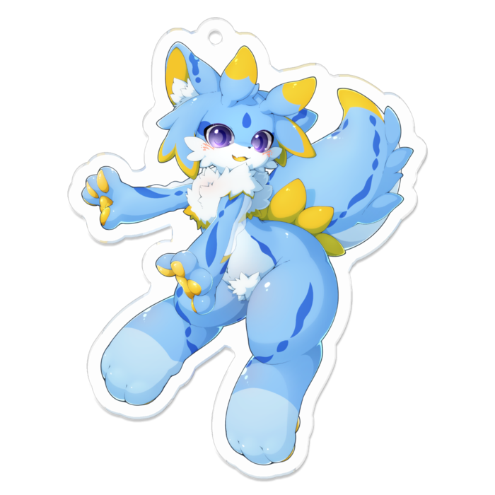 アクリルキーホルダー(コーティング) - 70 x 70 (mm)