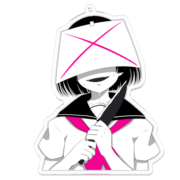 アクリルキーホルダー（コーティング） - 100 x 100 (mm)