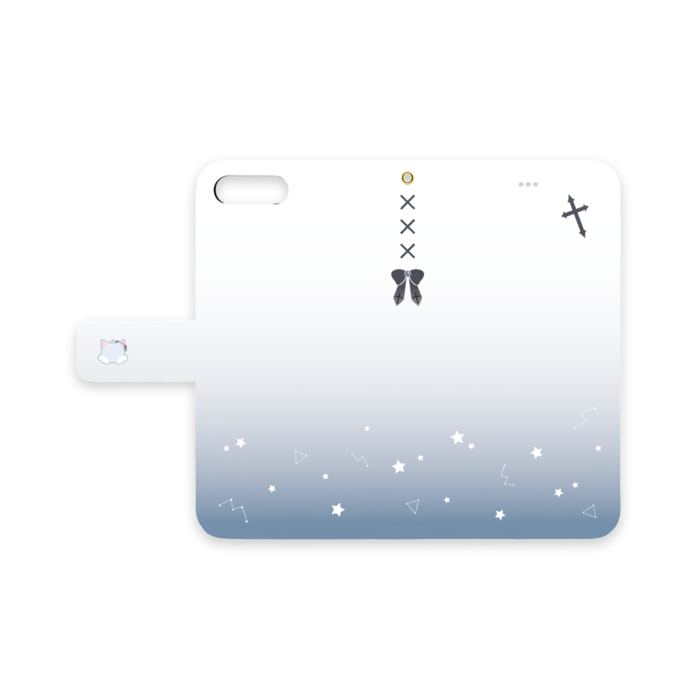 手帳型iPhoneケース - iPhone 8 Plus / 7 Plus - ストラップ穴 あり