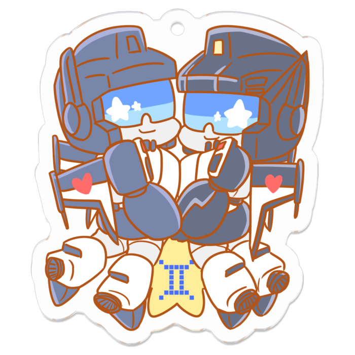 アクリルキーホルダー - 50 x 50 (mm)