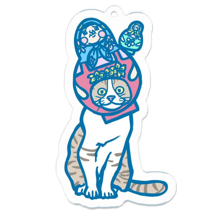 アクリルキーホルダー - 70 x 70 (mm)