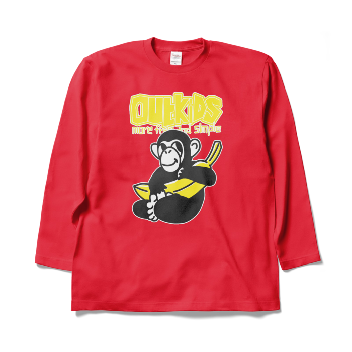 ロングスリーブTシャツ - XL - レッド