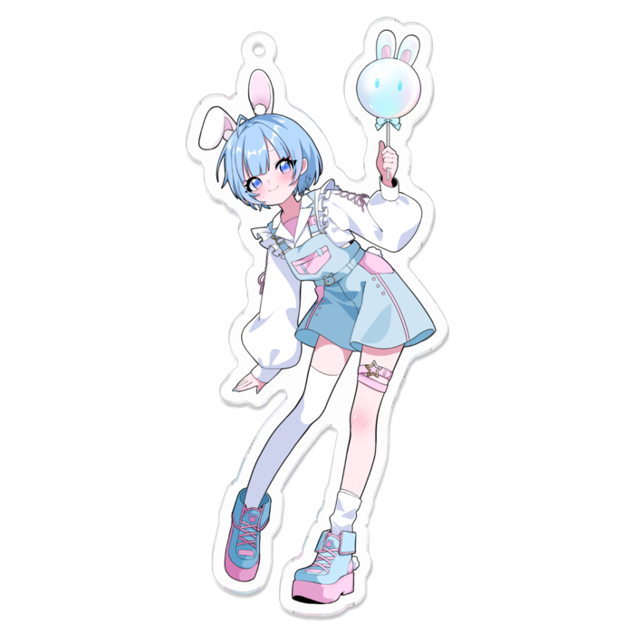 アクリルキーホルダーL - 100 x 100 (mm)