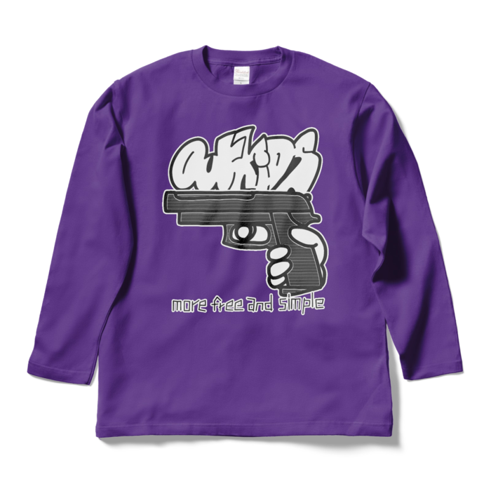 ロングスリーブTシャツ - L - パープル