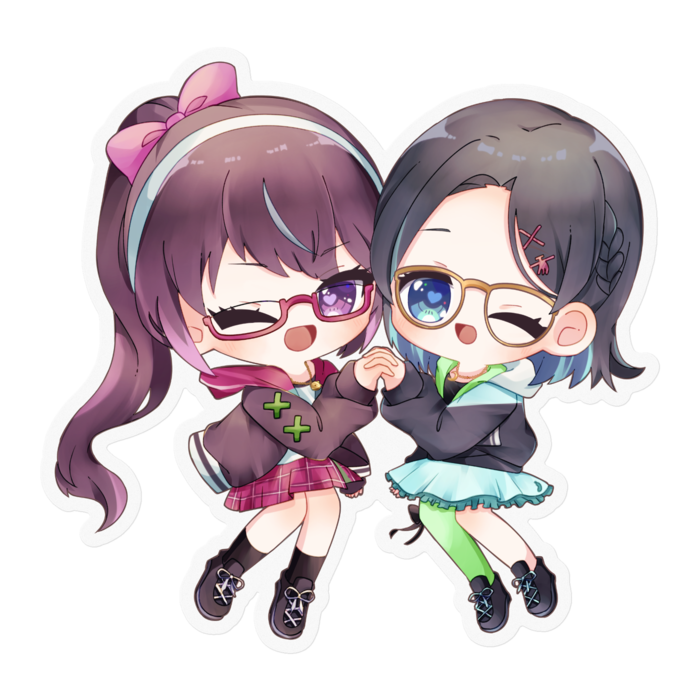 ウインクステッカー - 100 x 100 (mm)