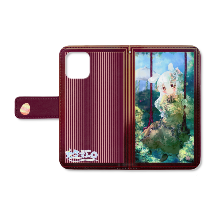 手帳型iPhoneケース - iPhone12 mini - ストラップ穴 あり